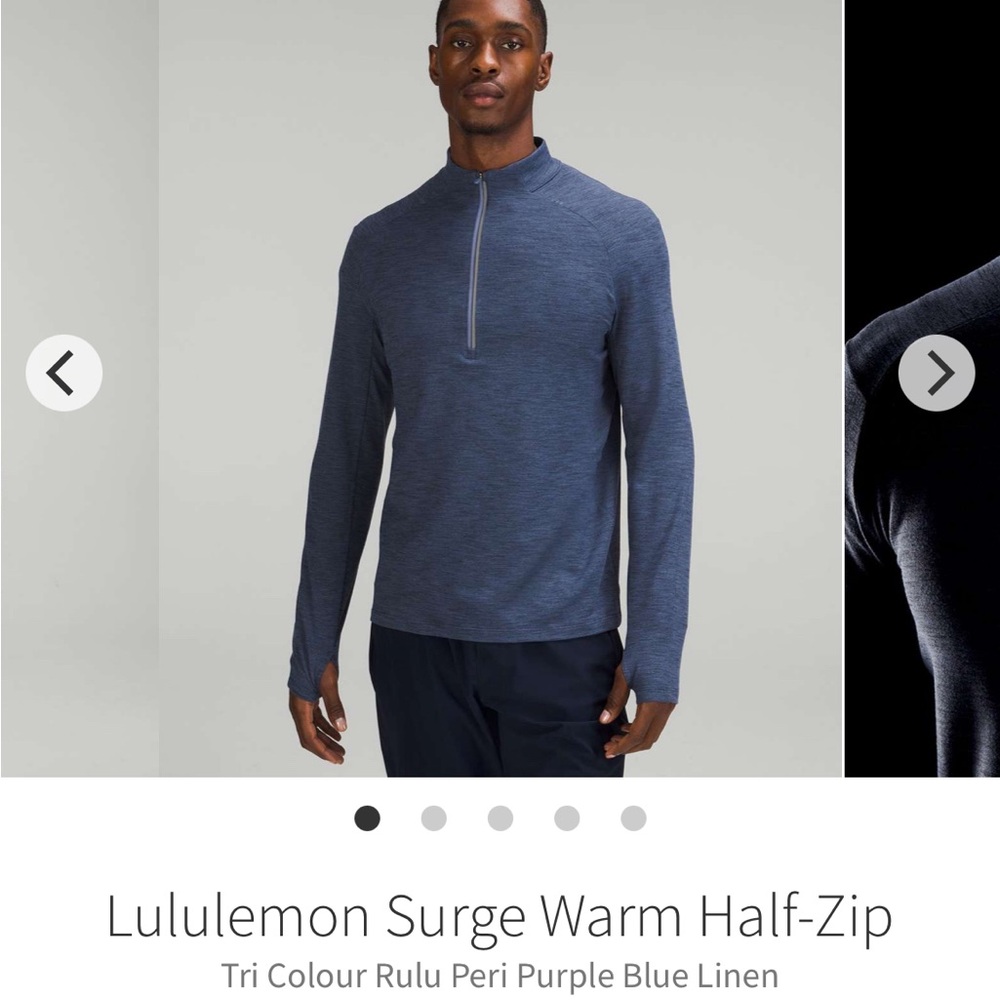 Surge warm 1/2 zip-L-NWT-lululemon